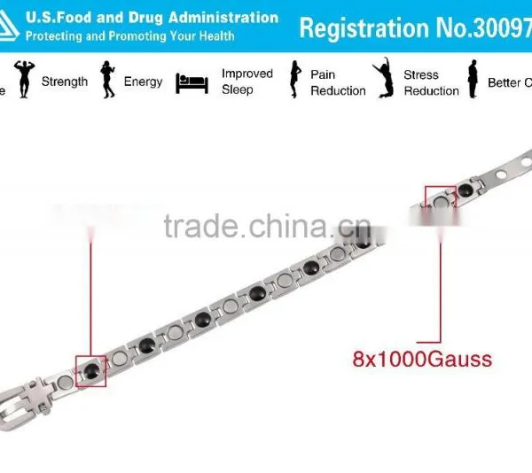 Noprobelm P020 FDA Tourmaline Germanium Charm Power Scalar Energy Smart Beautiful Luxury Bracelet photo-5