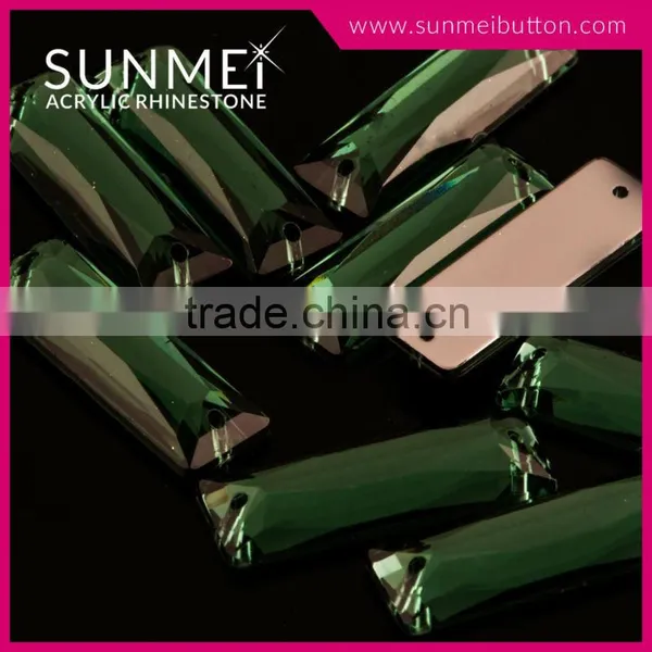 Factory Direct Sew on Flat Back Jade Rhinestone photo-6