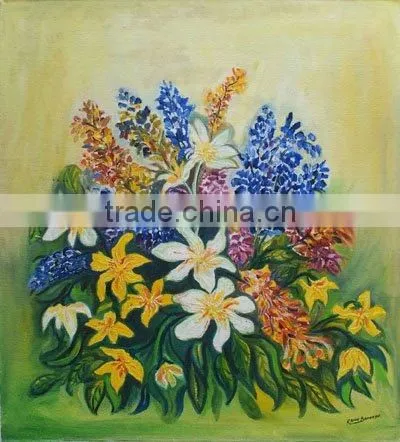 Oil on Canvas Flowers Painting