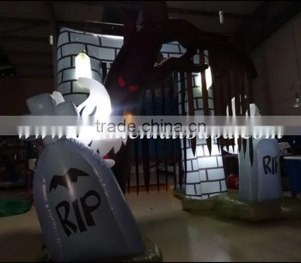 Outdoor Halloween Decorative Arches/ Inflatable Graveyard Archway photo-6