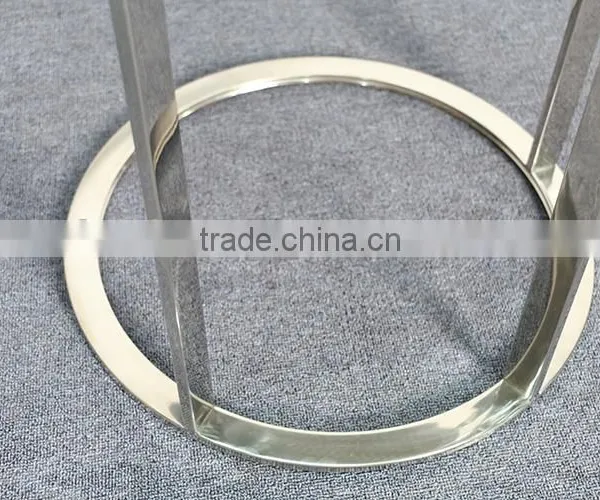 Wooden Top Steel Frame Coffee Table photo-6