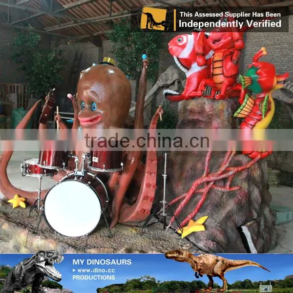 MY Dino-C071 Animatronic Music Band Fiberglass Cartoon Character photo-3