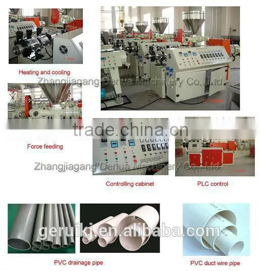 SJSZ65 Plastic Extruding Machine for Making PVC Pipe/Profile/Sheet/Granule