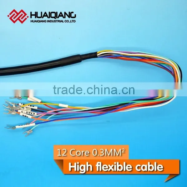 Robot Cable Pvc Jacket 12 Core Flexible Cable Robot Cable Customized For Robot Only