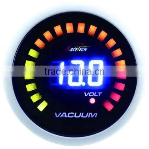 52mm blue LED display digital vacuum gauge/ digital vacuum gauge with 7-segments LED lights