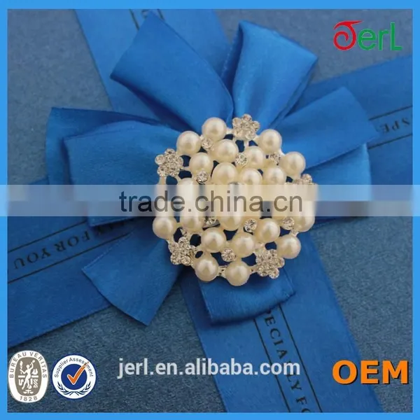 New Crystal Rhinestone Antique Shank Pearl Flower Button photo-5