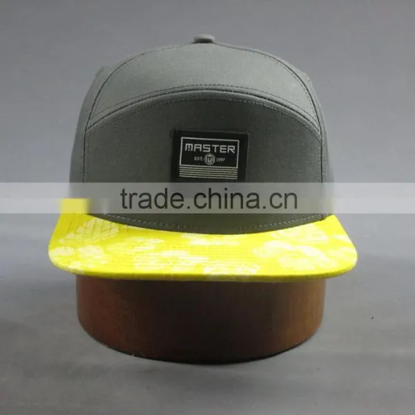 Custom Cotton Twill 7-panel Snapback Cap With Embroidery Logo photo-2