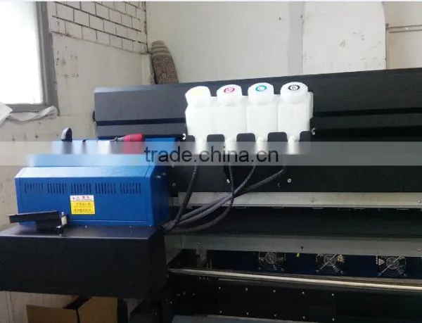 Large Format LED UVW Inkjet Printing Machine for Printing on Textile/Leather / PU , CMYK+White Ink photo-3