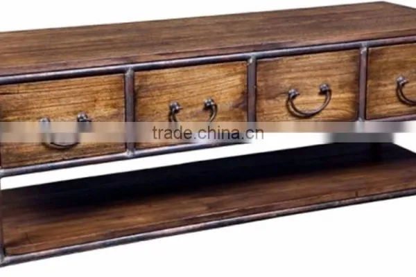 Industrial Console table with Drawer cum TV unit