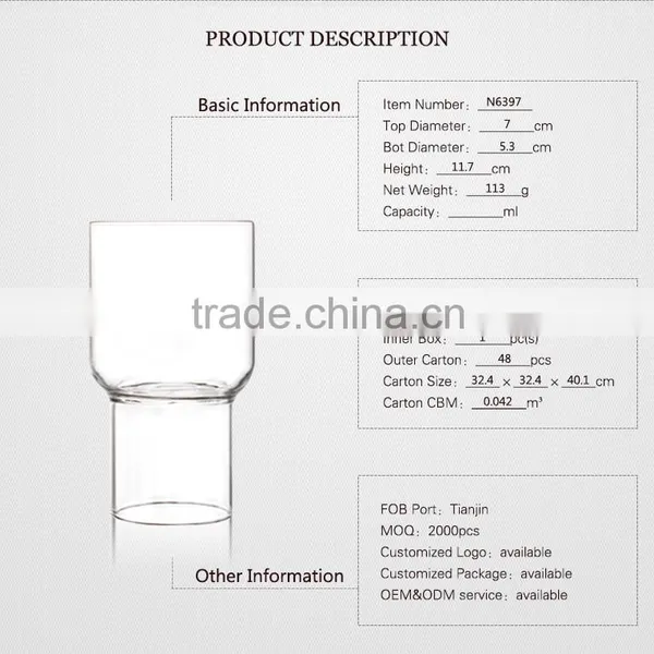 High Borosilicate Heat Resistant Glass Wholesale Glass Liquor Bottles Splitter photo-2