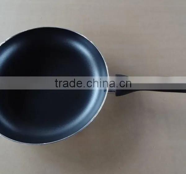 Aliuminium Non-stick Flower Decorated Silk Screen Design Frypan photo-2