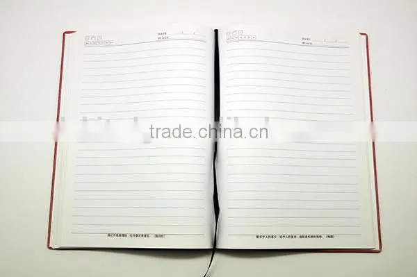 Color Paper Leather Notebook A5, Diary 2015 With Logo photo-3