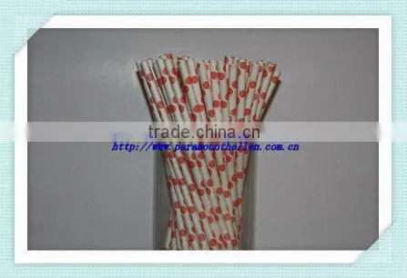 Polka Dot Paper Party Straw / Wedding Straws Multi-color for Wedding Party photo-2