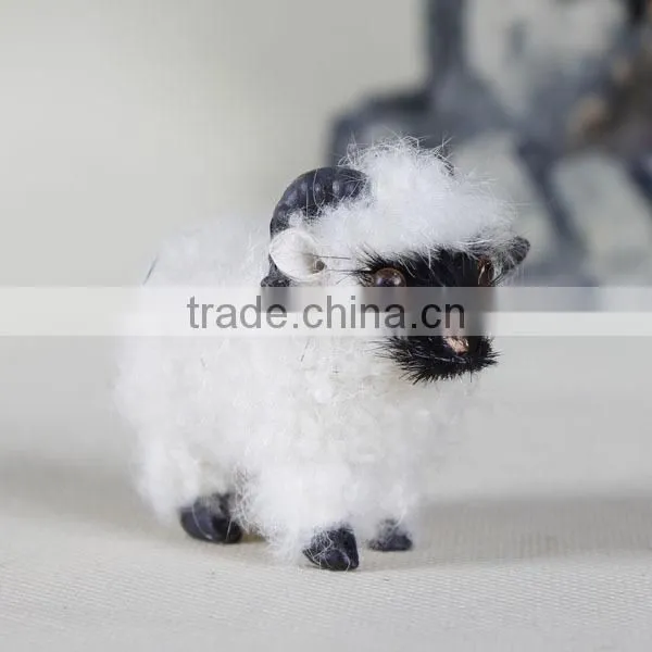 Handmade Giant Stuffed Animals Fake Fur Fabric Sheep Plush Toys photo-3