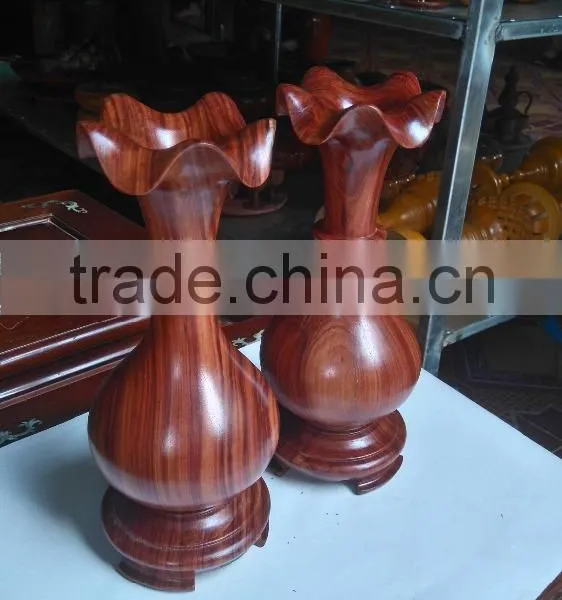 Factory Price Wooden Colors Flower Vase for Home Decoration/ Wood Colored Pot photo-2