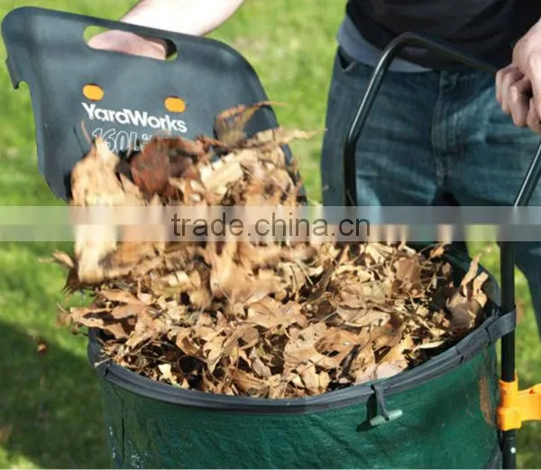 Plastic Rolling Garden Leaf Bag Cart photo-2