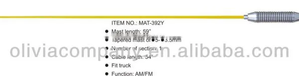 Carbon Fiber Car Antenna