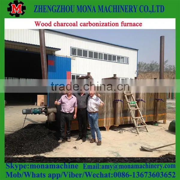 Wood Tar Oil and Exhaust Gas Collected Charcoal Carbonization Furnace photo-5