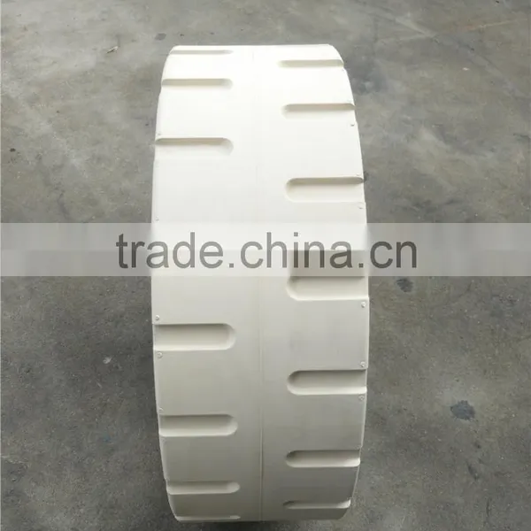 Solid Tire With Rims Special Custom White Tire Wheels 410x130 photo-3