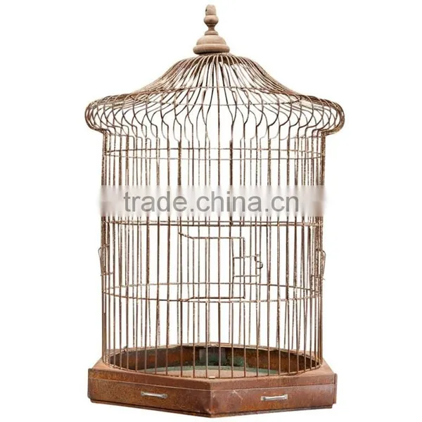Very Fine Iron Made Gold Bird Cage for Indoor and Outdoor Decor Bird Cage Wedding Centerpiece Bird Cage