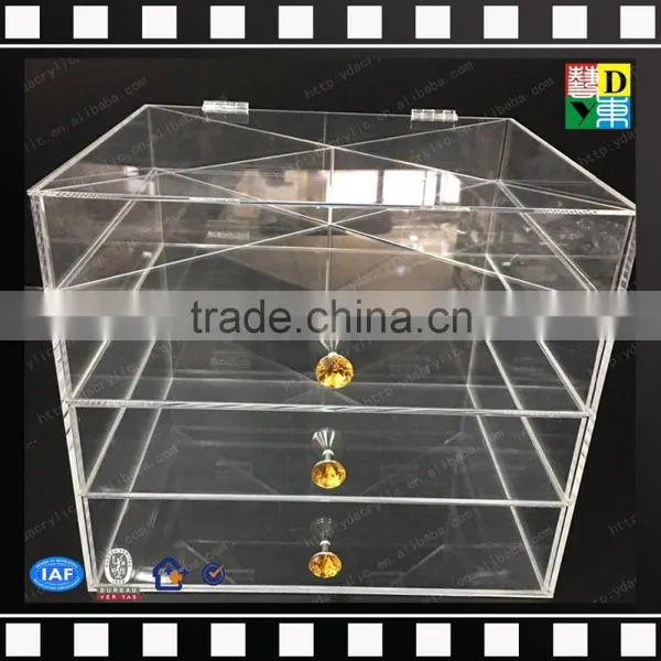 2016 Handmade Acrylic Makeup Organizer ,plexiglass Display Box,luite Drawer Box photo-5