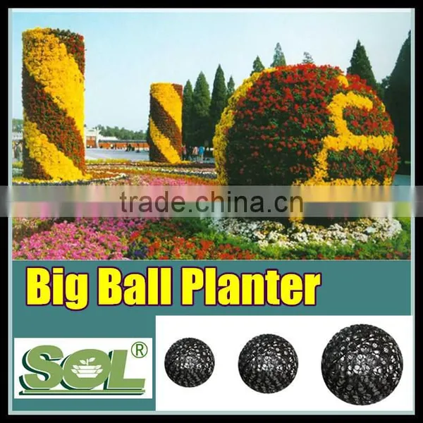 Round Plastic Flower Pot Liners Plastic Ball Shaped Planters Pot Planter photo-4