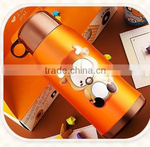 600ml 304 Stainless Steel Flask With Straw Kids Water Bottle photo-3