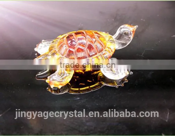 Wholesale Crystal Yellow Turtle Animal Model Gift as Business Gift/ Home Appliances Gift photo-6
