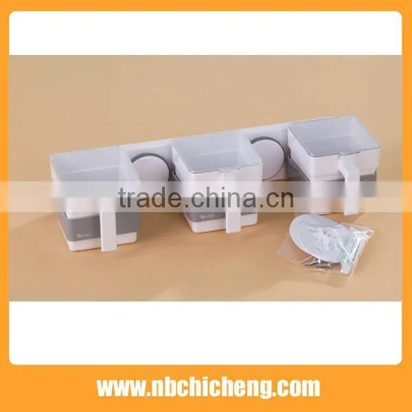 Bath Storage Holder Plastic Shower Rack Wall Mounted Storage Rack photo-3