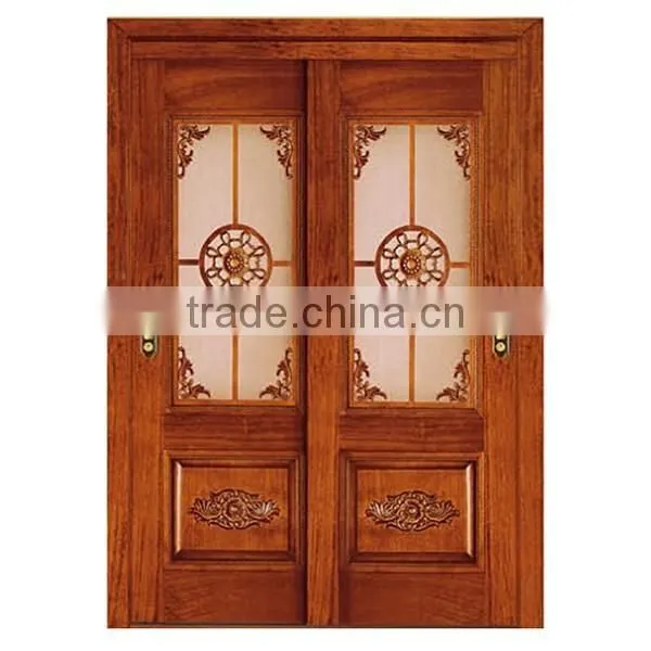 Luxury Antique Solid Wood External Door for Villa and Hotel, Finished by Handcarved BF11-12191c photo-5