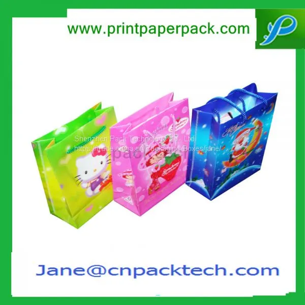 Custom Gift Cardboard Packing Fashion Kraft Paper Bags Promotional Carrier Candy Chocolate Bag photo-5