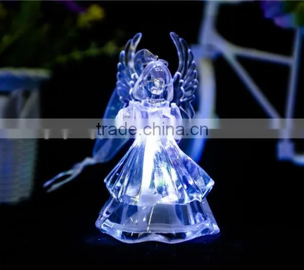 Dongguan Acrylic LED Christmas Angel With Iron Wings Decor photo-5