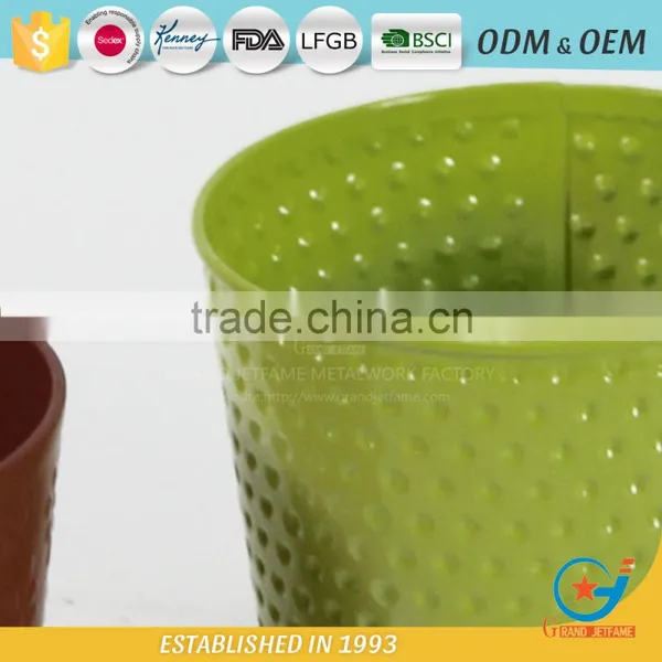 Wholesale Factory Price Metal Embossing Vegetable Plants in Pots Flower Plant Pot photo-4