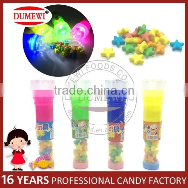 Rainbow Color Pressed Candy Toy Flashlight photo-2