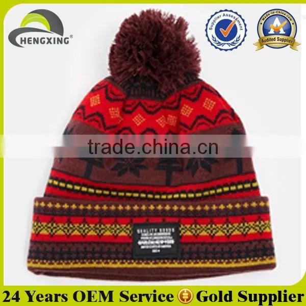 Custom Embroidery Winter Promotion Cashmere Knit Hat photo-4