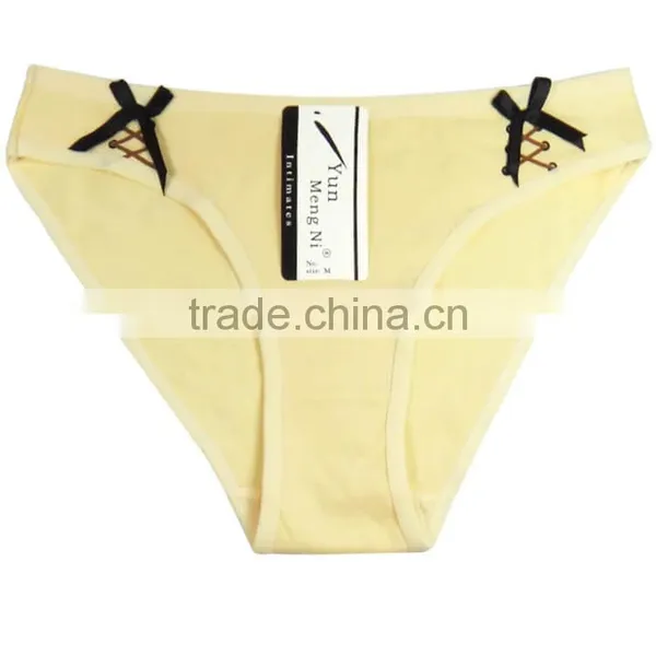 Yun Meng Ni Underwear Cute Bows Girls Cotton Panties Sexy Women Panty photo-3