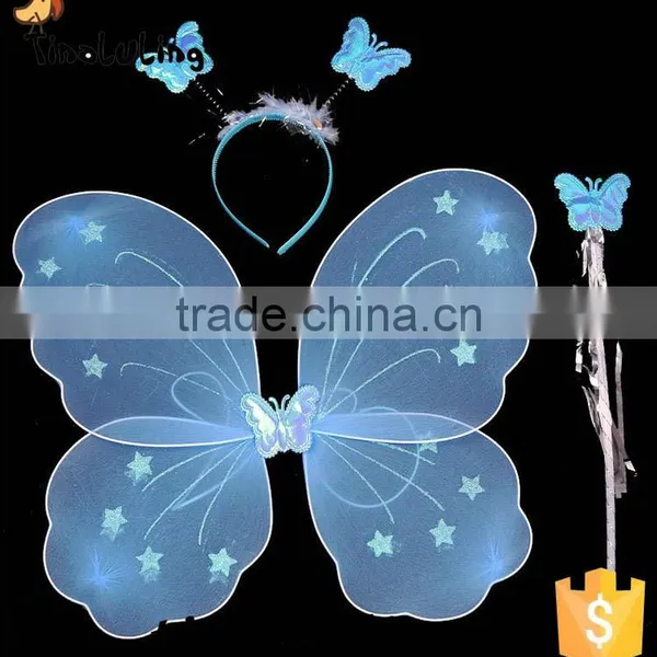 Cheap Single Nylon Butterfly Fairy Wings for Party Decorations photo-6