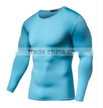 Customized 100% Polyester Moisure Wicking Men's Blank Long Sleeve Gym t Shirt photo-6