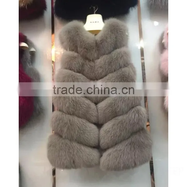 2015 Fashion Color Fox Fur Vest Wholesale Fur Clothing Fur Coat for Women photo-2