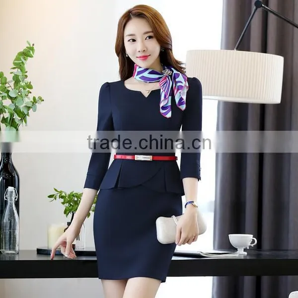 Hot Sale Factory Price Multicoloured Color Hotel Workwear Skirt Suit For Women photo-2