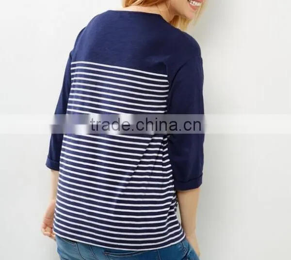 Maternity Wear Striped t Shirt Pregnancy Clothes photo-4