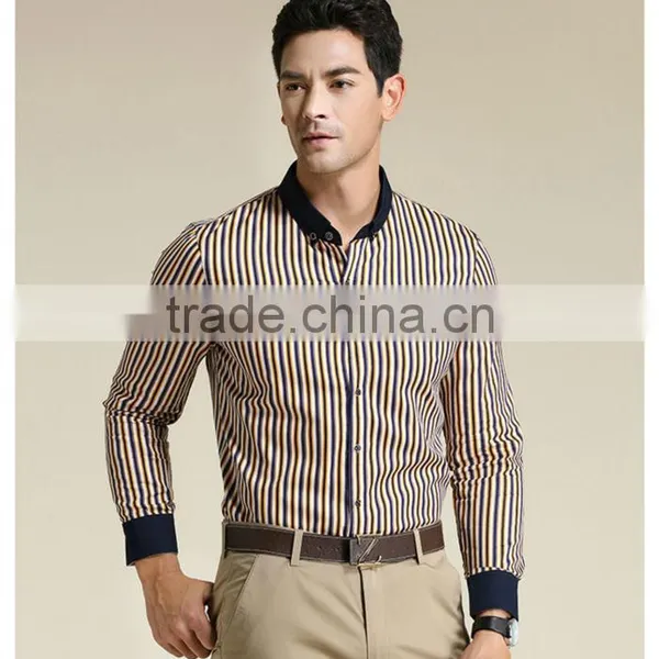 2017 Latest Fashionable Mens Stripe Shirt photo-2