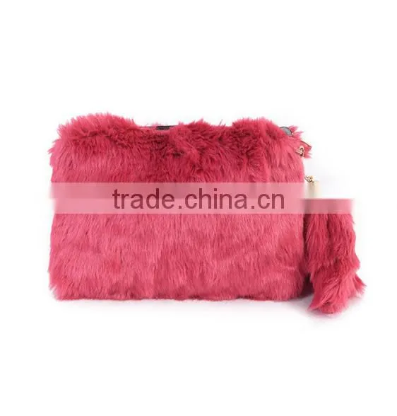 Winter Cute China Manufacturer Rabbit Fur Handbags With Low Price photo-4