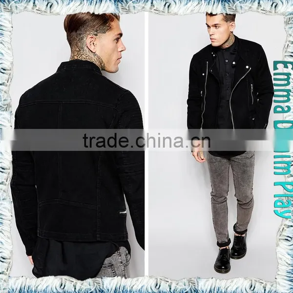 2016 Fashion Thin Denim Top Quality Cotton Long Sleeve Jackets for Men photo-3