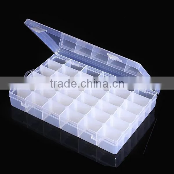4 Size 10/15/24/36 Slot Clear Electronic Components Storage Organizer Assortment Box Plastic Case Convenience Store Small Items photo-5