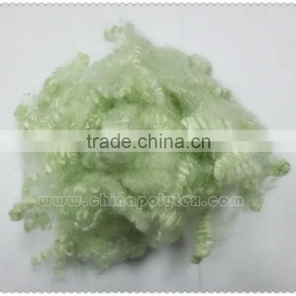 China Wholesale Dope Dyed Polyester Staple Fiber ,recycled Polyester Staple Fiber Filling HCS 7d ,15d Padding Use photo-2