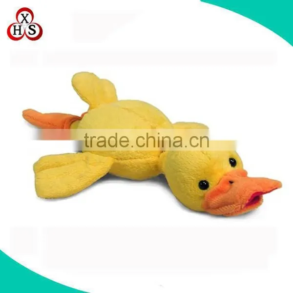 Wholesale Yellow Color Safety Plush Stuffed Dock Toy