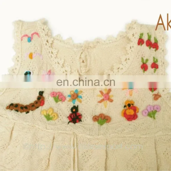 Beautiful Peruvian Cotton Woven Girls Dresses With Detailed Embroidery photo-6