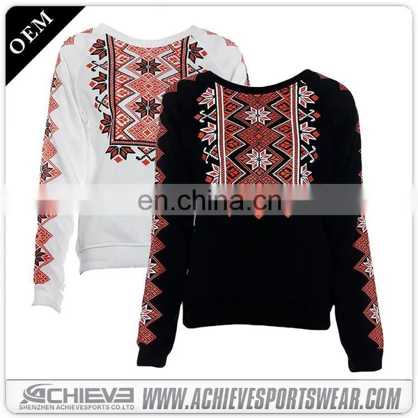 High Quality Polyester Sublimation Custom Sweater Hand Making Designs photo-5