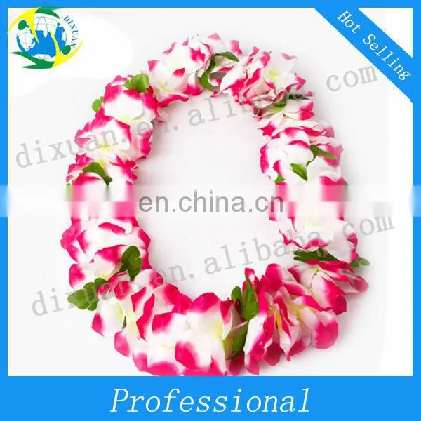 Plastic Hawaiian Leis/luau Leis/polyester Artificial Flower Lei